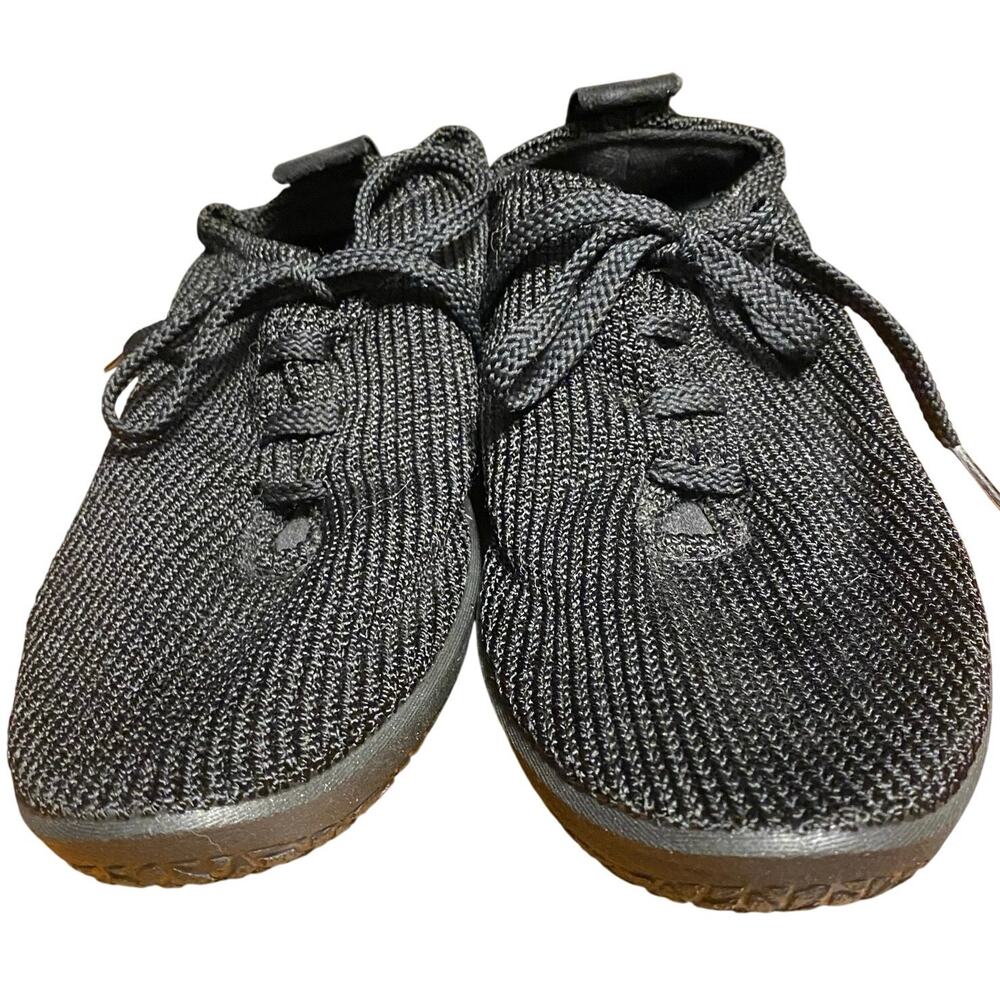 Arcopedico Knit Fabric Sneakers, Black, Laces, Women’s 39 EU, 8.5 US